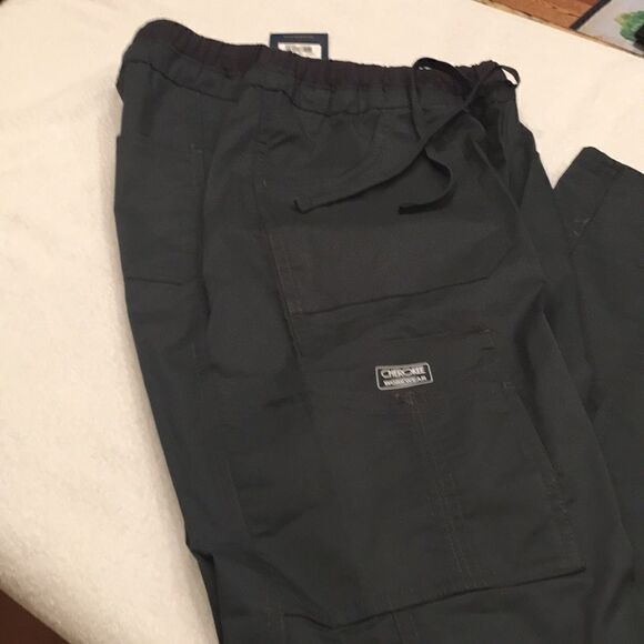 NWT Small Cherokee Contemporary Fit  dark navy blue scrubs core stretch - Picture 2 of 11